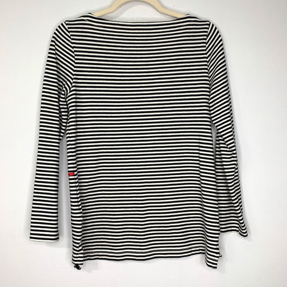 KATE SPADE‎ Lets Fly Away Graphic Striped Long Sleeve Top Sz S - Picture 8 of 10